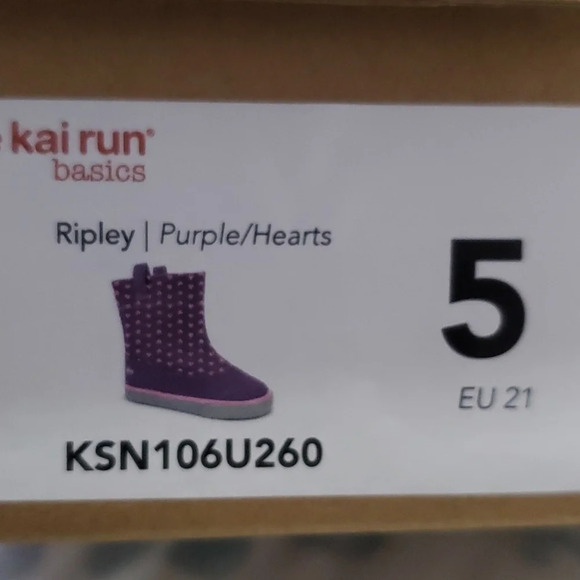See Kai Run Basics Girl Ripley Hearts  Pull On Boots 5 - Picture 12 of 12